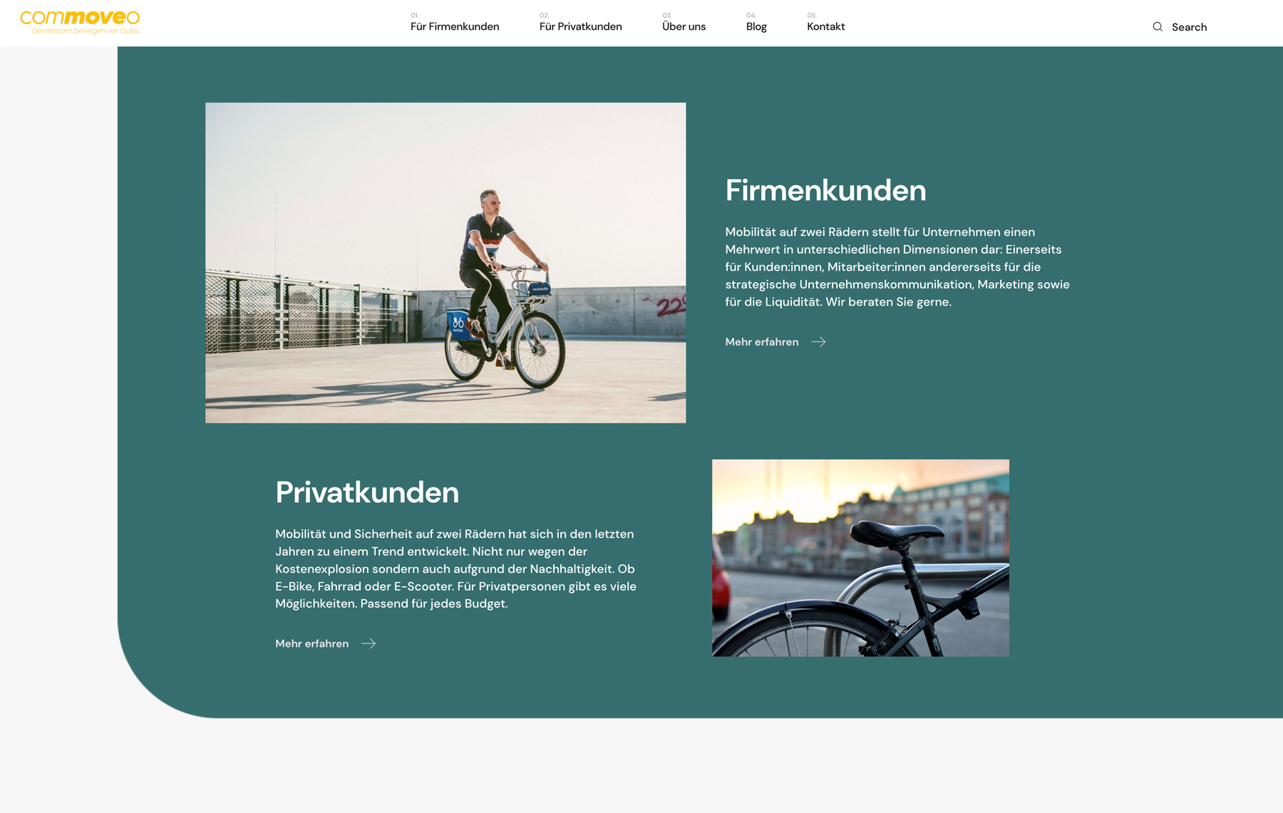 commoveo Webseite von JUST4ONLINE in Velden am Wörthersee